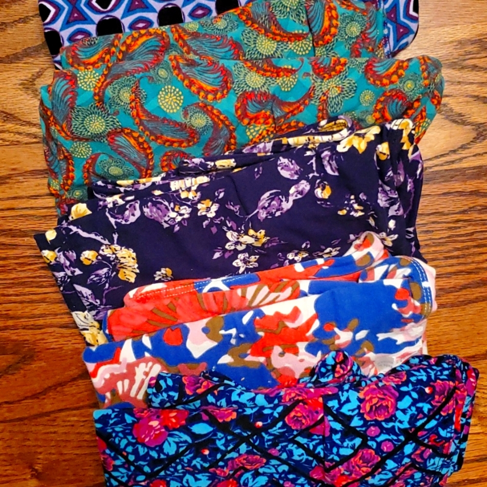  5 Pk TC Lularoe Leggings